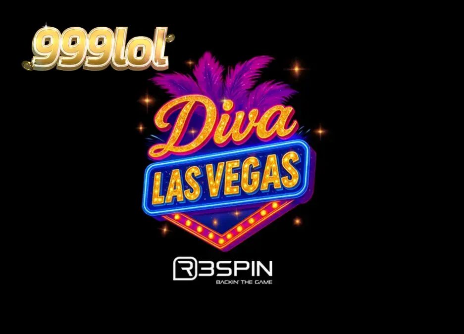 Diva Las Vegas slot machine display with neon lights and showgirl theme